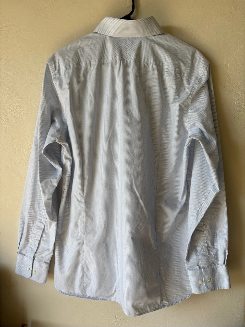 Banana Republic Blue Cotton Men's Dress Shirt Slim Fit